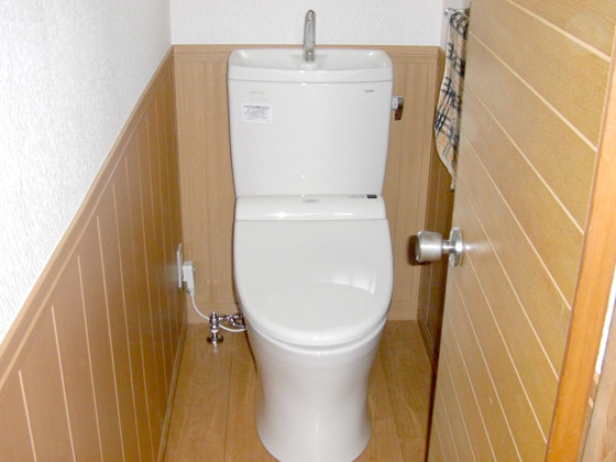 トイレリフォーム お店でみかけるような、こだわりある内装のトイレ